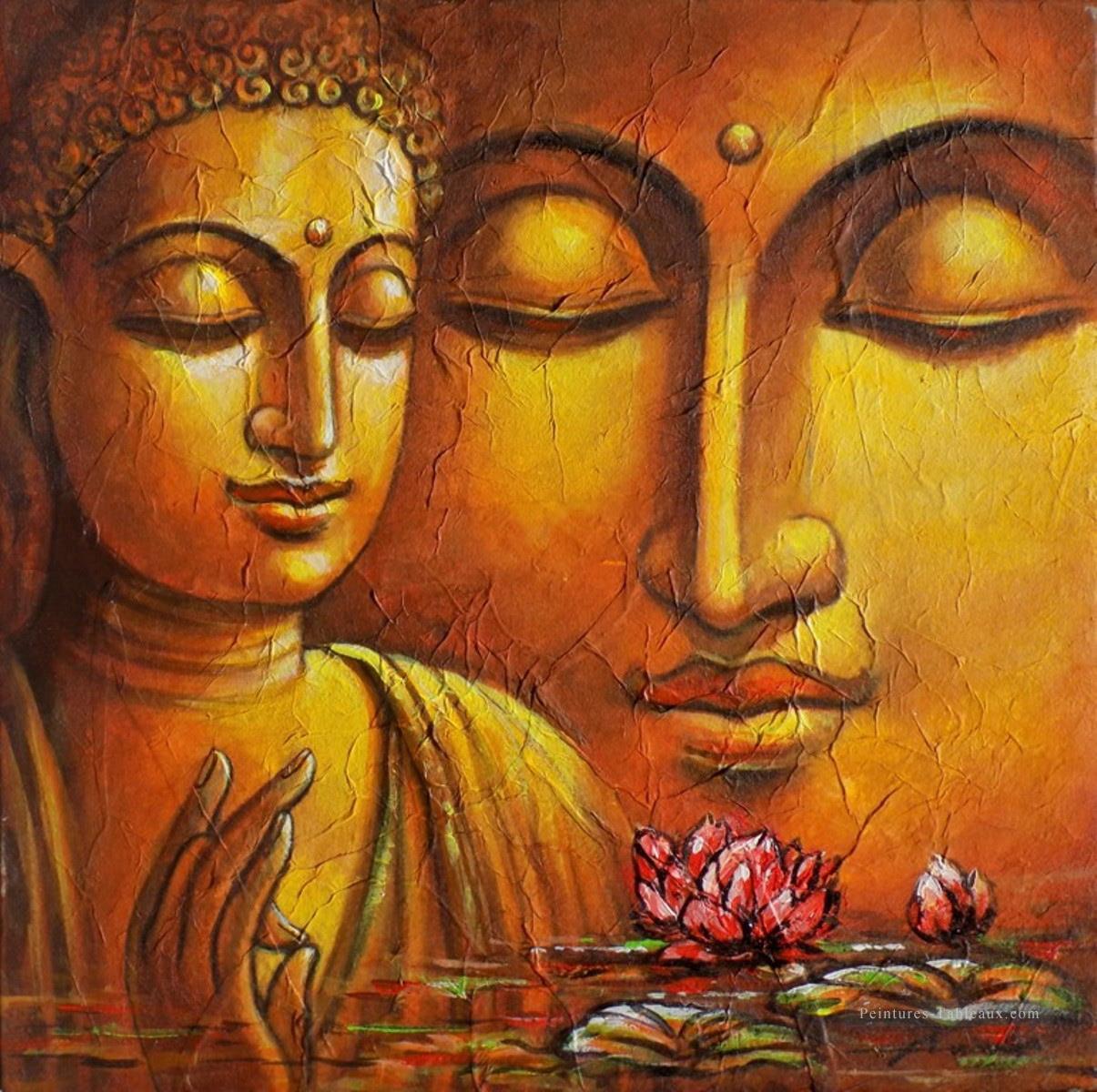 Tête de Bouddha sur l’eau bouddhisme Peintures à l'huile